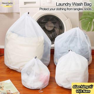 [Vận chuyển nhanh] Túi giặt HAVENLYCO Dây rút Nylon lưới mịn bền