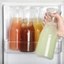 DONOVANQQ 2 Món Carafe Thủy Tinh Có Nắp, Bình Thủy Tinh Trong Suốt 1000 ML, Hộ Gia Đình Miệng Rộng Dày Dung Tích Lớn Bình Nước Lạnh Đảng