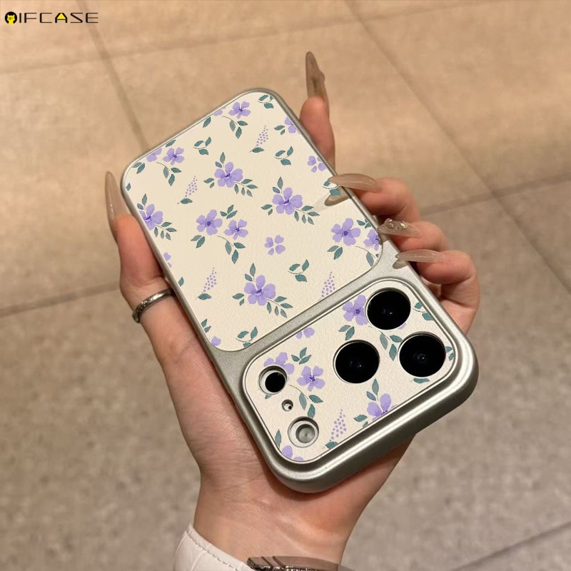 Dành Cho Xiaomi 17T Pro Poco X8 X7 X6 Neo X4 X3 GT NFC M8 M7 M6 Plus M5S M4 M3 M2 Pro Max Ốp Điện Thoại Màu Trắng Lớn Cửa Sổ Da PU Sơn Hoa Cô Gái Vỏ