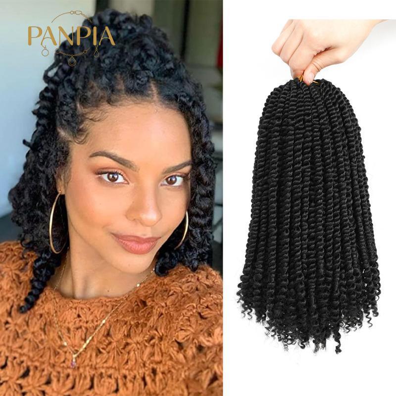 PNPIA- Passion Twist Crochet Hair Pre Twisted Tổng hợp Curly End Braid Extensions cho hợp thời trang hàng ngày và lễ hội