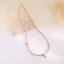Mới Phong Cách Trung Quốc Rhodolite May Mắn May Mắn Vòng Hạt Vòng Cổ Nữ Thiết Kế Phù Hợp Với Vòng Cổ Tay Nữ