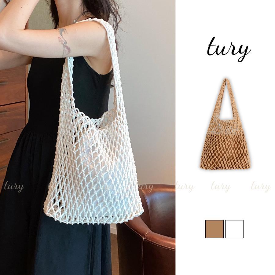Túi Cói Nữ - Tury - Túi Cói Đan Lưới Kẹp Nách Siêu Dầy Dặn Phong Cách Mùa Hè - TC004