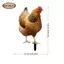 Hen Garden Cọc Trang Trí Sân Ký Động Vật Trang Trí Gà Đất Chèn Sân Nghệ Thuật Cho Trang Trại Sân Sân Ngoài Trời Đường Đi