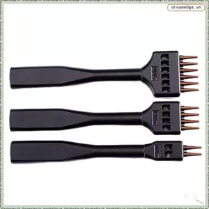 Bộ dụng cụ thủ công chuyên nghiệp Cú đấm da bằng thép 1.0mm Khoảng cách 4-6mm Lỗ tròn & Đục khâu