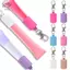 HFTOY Thiết Thực Silicone Móc Khóa Nắp Phụ Kiện Di Động Bền Giá Đỡ Móc Khóa Có Thể Điều Chỉnh Để Bảo Quản Son Bóng Và Nắp Balm ~