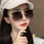 Sản Phẩm Mới Kính Mát Không Khung Nữ Phiên Bản Hàn Quốc Influencer Phong Cách Mặt Tròn Ánh Sáng Màu Vuông Kính Mát Chống Tia Cực tím Mắt Hợp Thời Trang 26.3.22