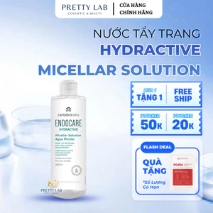 Nước Tẩy Trang ENDOCARE Hydractive Micellar Solution 400ml Làm Sạch Dịu Nhẹ, Cấp Ẩm Da