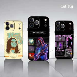 TP-1 Band T-Tame Impala Ốp Lưng Điện Thoại IPhone 17 16 15 14 13 12 11 Pro Max Plus Mini Đen Mờ Vỏ Mềm Funda