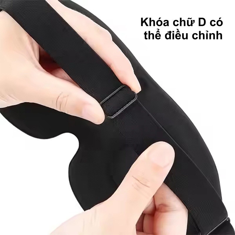 Mặt nạ ngủ lập thể 3D, ôm sát đường nét hốc mắt, được thiết kế đặc biệt cho giấc ngủ, làm từ mút hoạt tính.