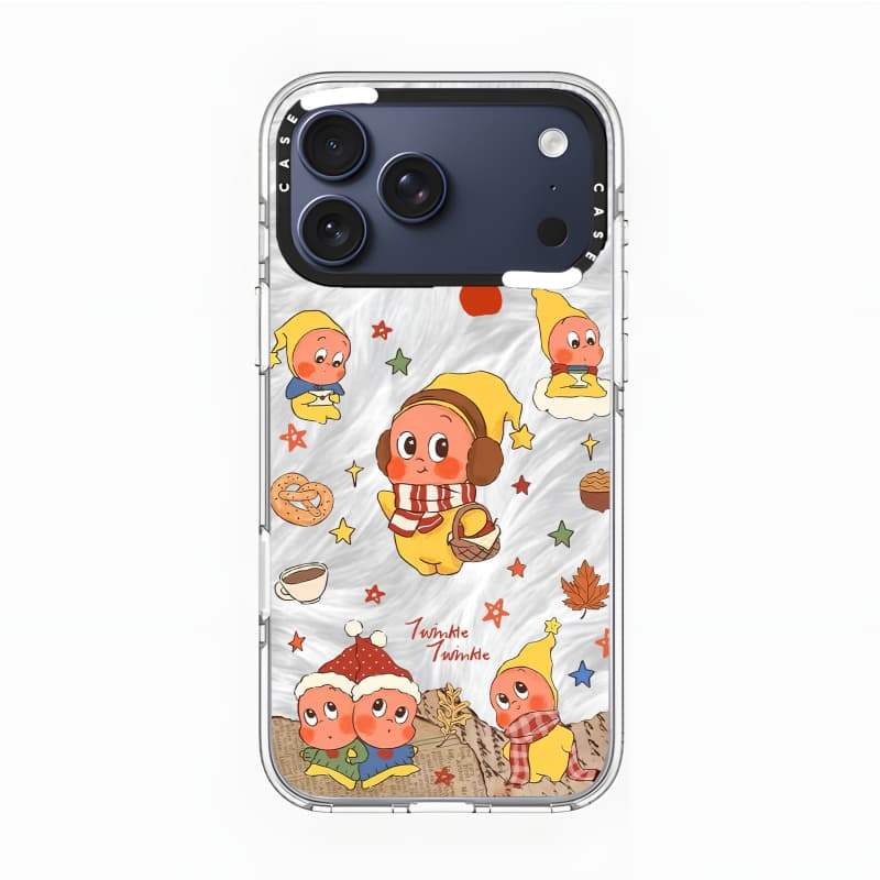 CASECASE X Twinkle Twinkle Case Impact Clear Magnetic Hút Case cho iPhone 17 / 16 / 15 / 14 / 13 Pro Max Air | Vỏ pha lê trong suốt có bao bì cao cấp