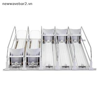 [Mới] Hộp đựng đồ uống đóng hộp Giá đẩy đồ uống Hộp đựng đồ uống cho Soda Có thể tự trộn Nhà bếp Kệ đựng tủ lạnh.