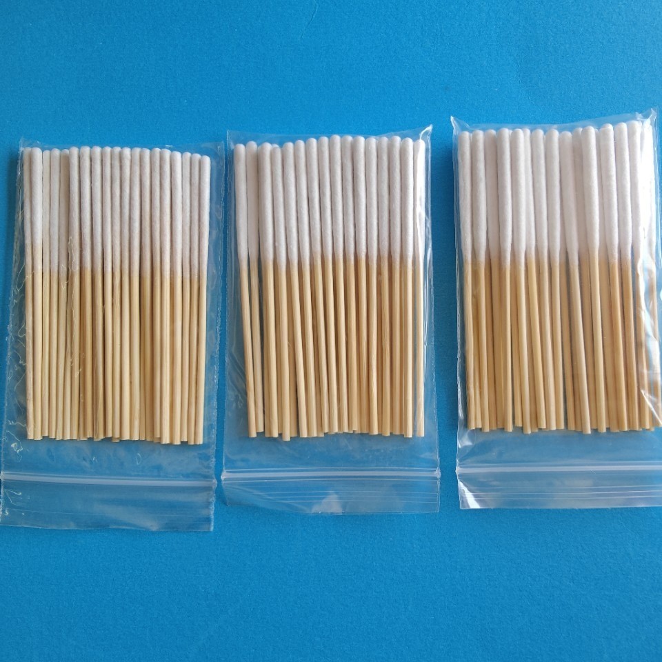 Dùng Một Lần 8cm Bảo Trì Trang Điểm Bông Lỏng Sửa Chữa Bông Lỏng Swabs Thẩm Mỹ Viện Chuyên Dụng Dài Tẩy Trang Ứng Dụng Bông Lỏng PYD