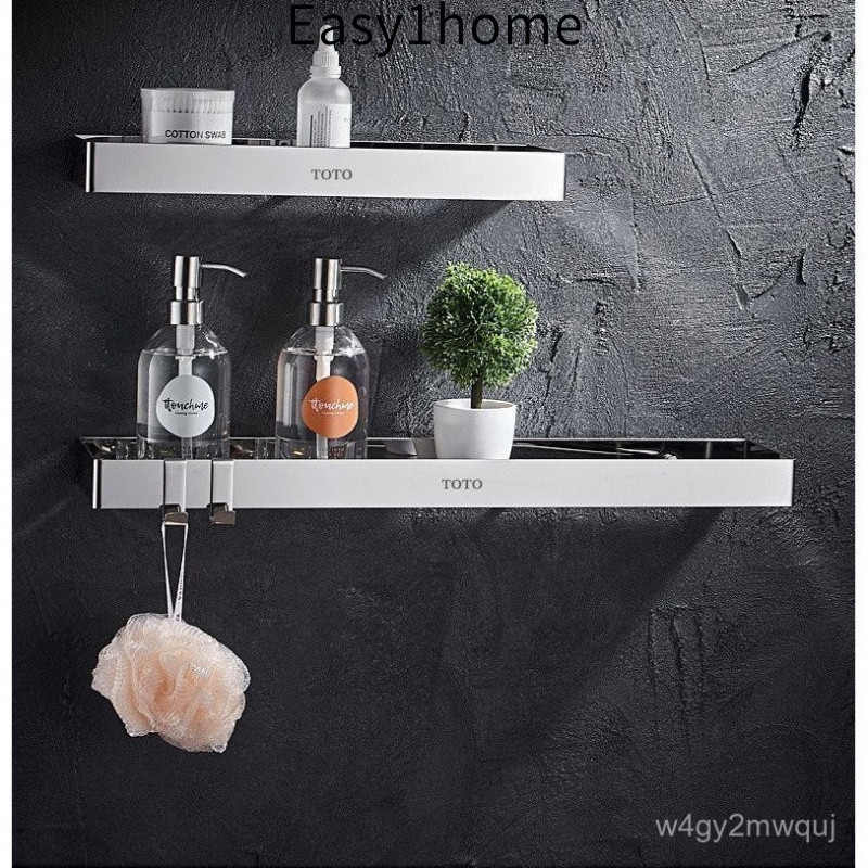 Kệ Để Đồ Phòng Tắm Không Cần Đục Lỗ ToTo 304 Giá Lưu Trữ Sữa Tắm Inox 30/40/50/60Cm