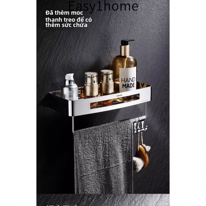 【 KOHLER 】Kệ phòng tắm bằng thép không gỉ 304 cổ điển cho bếp và phòng tắm, gắn tường, giỏ hình tam giác một/two lớp, gi