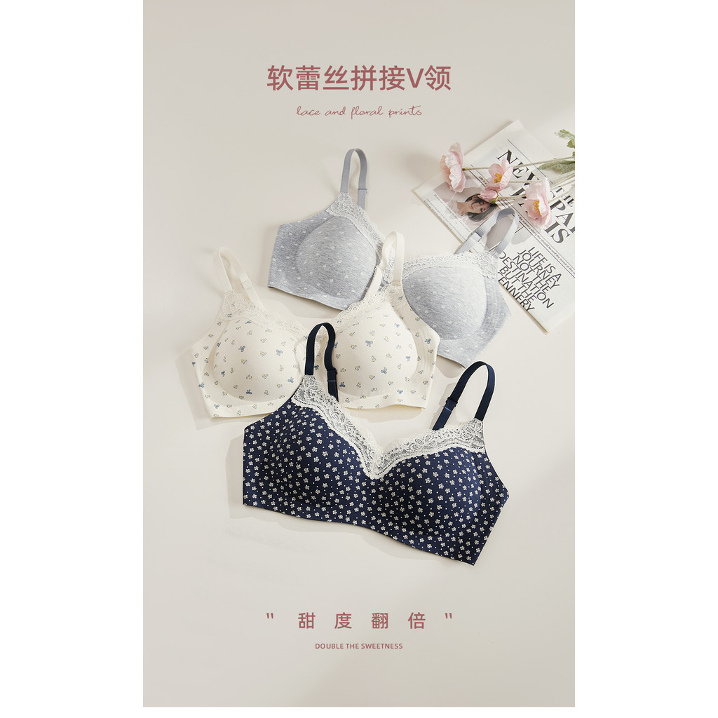 Đồ lót nữ - Áo ngực ren mỏng, thiết kế không dây phù hợp với ngực nhỏ