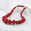 2 Chiếc Vintage Phóng Đại San Hô Đỏ Nelace Dành Cho Nữ Thời Trang Bé Gái Phong Cách Boho Tuyên Bố Retro Nelaces Mỹ Trang Sức Quà Tặng VN