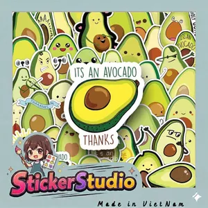Set Sticker Bé bơ dễ thương Chống Nước Dán Laptop Vali Mũ Bảo Hiểm Sổ Tay