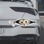 FANIELLAPOWELL Dán Xe Hơi, Mèo Sáng Tạo Dây Kéo Dán, Chống Trầy Xước Phim Hoạt Hình Thú Cưng Xe Ô Tô Điện
