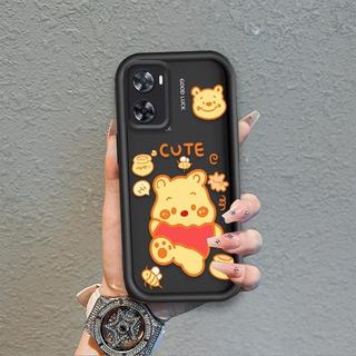 Ốp Lưng Cho OPPO A57 4G A77 4G A77S 4G Phim Hoạt Hình Silicon Màu Kẹo Mềm Ốp lưng TPU Winnie the Pooh Mắt Thiên Thần Chống Sốc Ốp Lưng