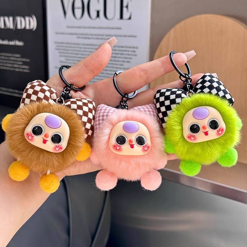 < Honeyba > Hoạt Hình Dễ Thương Sang Trọng Búp Bê Móc Khóa Tinh Tế Mềm Nhồi Bông Mặt Dây Chuyền Quyến Rũ Túi Treo Trang Trí Bé Gái Quà Tặng Đẹp