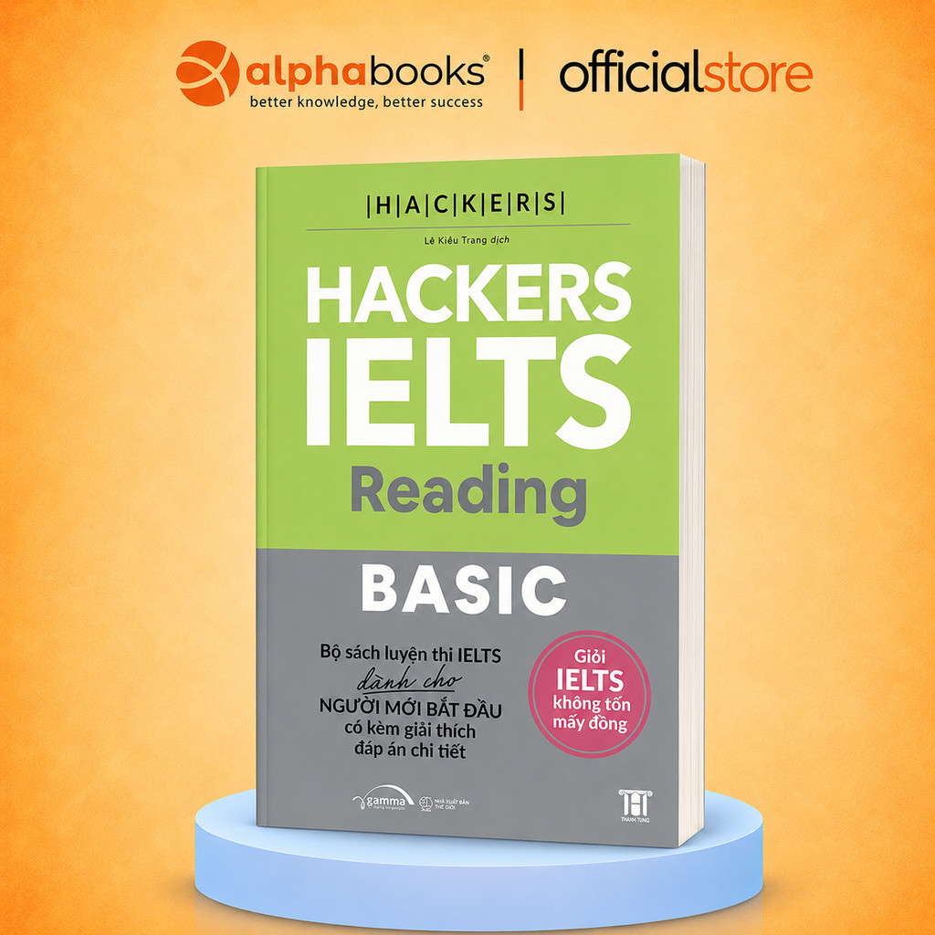 Sách - Hackers Ielts Basic Reading - Phù hợp cho Band 3.0-5.5 - Kèm lời giải chi tiết (Gamma Books)