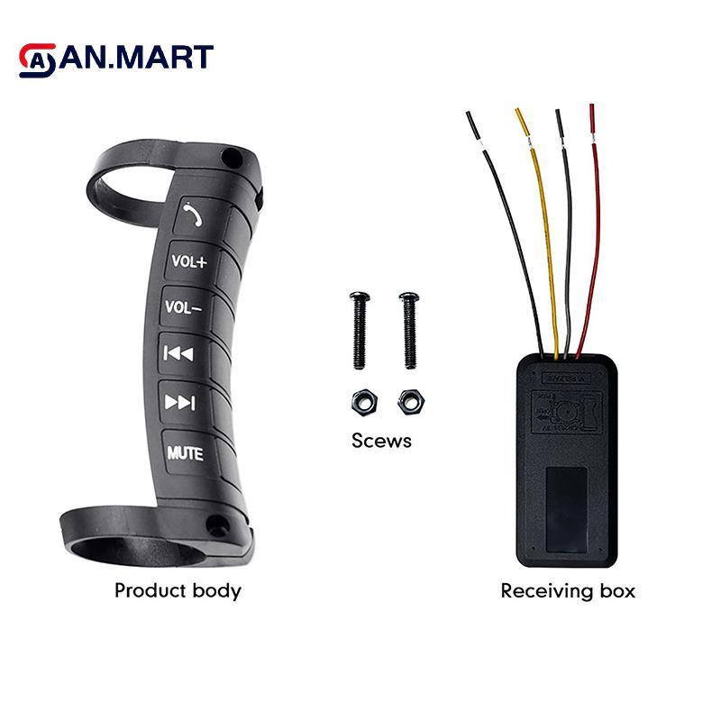 AN.MART Điều Khiển Từ Xa Không Dây Đa Năng Cho Android, Gắn Vô Lăng Ô Tô, Nút Công Tắc Đa Năng VN