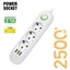 Dải nguồn CATMALLER88, Ổ cắm phích cắm EU sạc nhanh 2500W 2.1A, Tiêu chuẩn Châu Âu bền bỉ 3 cổng USB Dây nối dài 2m Ổ cắm AC Sạc thiết bị hàng ngày nhiều bất ngờ