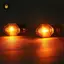 {TB & Bag} 2x Xe máy đa năng 1LED Đèn báo rẽ xe đạp màu hổ phách Đèn nhấp nháy.