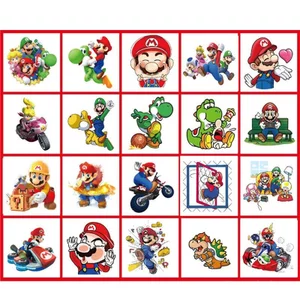 20 Chiếc Super Mario Bros Phim Hàng Hóa Trẻ Em Hoạt Hình Hình Xăm Dán Chuyển In Dán Quà Tặng Sinh Nhật