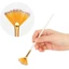 BEABOUT 13 CÁI Bàn chải sơn trắng ngọc trai, nhiều loại đầu sợi nylon cao cấp Bàn chải nghệ thuật tay cầm màu trắng ngọc trai, phong cách quạt bao gồm Bộ bàn chải dây tóc nylon cực trắng ngọc trai