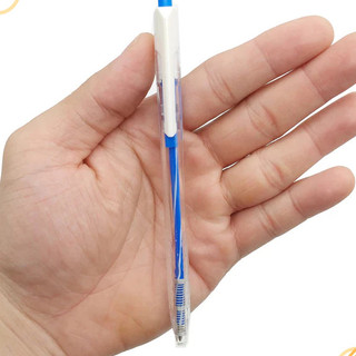 Hộp 12 Bút Bi Deli CQ27/CQ28 ARROW Ngòi 0.5mm – Bút Bấm Mực Đen Nét Mượt, Nút Bấm Êm Không Ồn