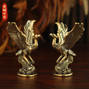 Đồng Phượng Hoàng Đồ Trang Trí Sáng Tạo Retro Qingluan Chim Cảnh Quan Trang Trí Micro Phong Cảnh Văn Hóa Sáng Tạo Lối Vào Tủ Rượu Thủ Công 5.17 ZG