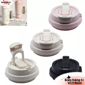Nắp cốc NORDICLIFE, Nắp chai thay thế Lily of Valley, Nắp cốc bằng nhựa thời trang chống tràn cho phụ kiện chai