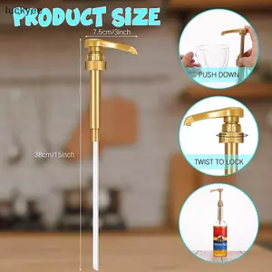 Luckyew 1 / 5 Chiếc Cà Phê 750ML Hộp Đựng Xi-rô Bơm Bla Liquid Dispenser Cho Xi-rô 10Ml Nước ép Chai Máy Bơm TQ