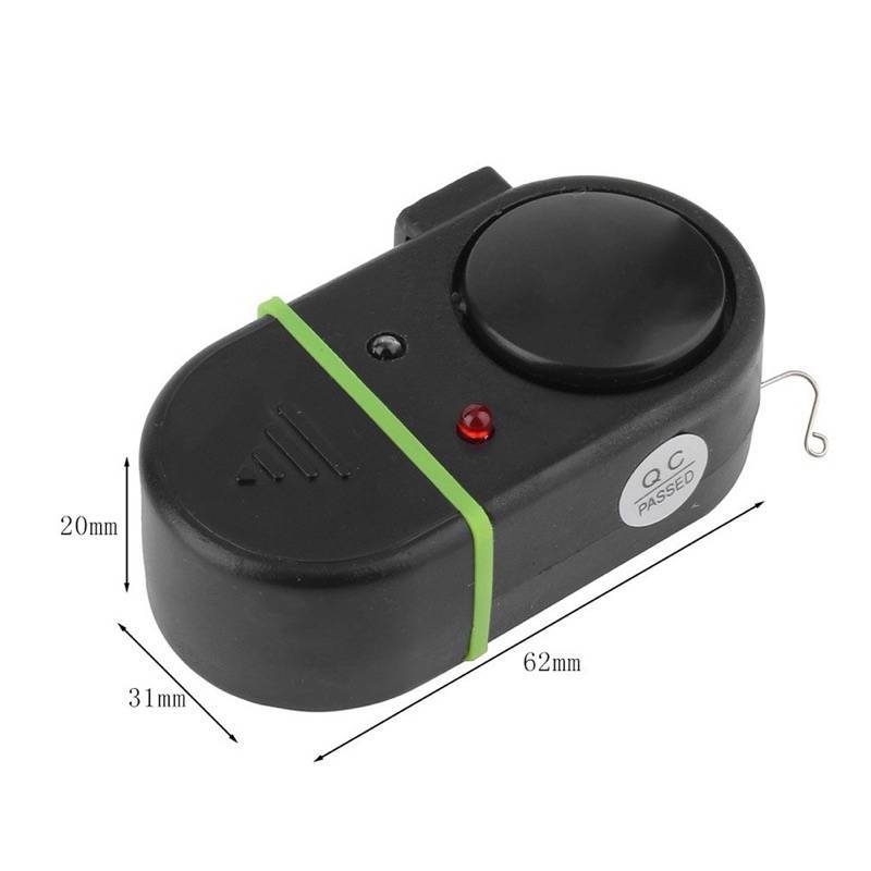 [Mar-T] Báo Động Câu Cá Cắn Mồi Cảnh Báo Báo Chuông Âm Thanh Đèn LED Đèn Báo Kẹp Cần Câu Ngoài Trời Buzzer Dụng Cụ Câu Cá