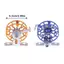 Cuộn dây câu bằng kim loại quán tính Mini Cuộn riêng di động Lightwight Fishing Raft Reel Mùa đông Câu chuyện câu cá ngoài trời Phụ kiện mới