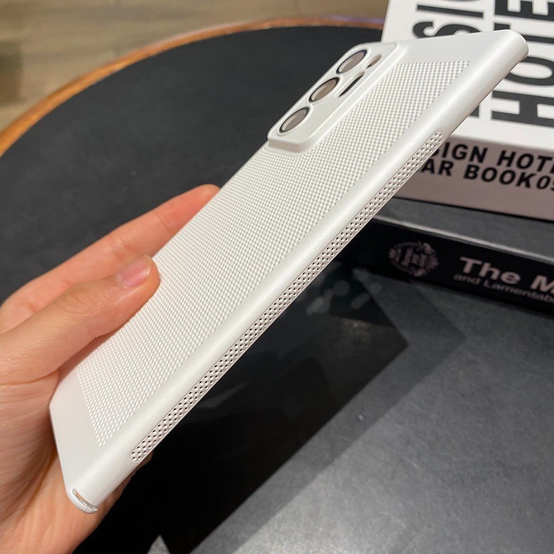 Mimi Bán Chạy Cho Samsung S26 S25 S24 S23 S22 Plus / Siêu Tổ Ong Lưới Tản Nhiệt Vỏ Điện Thoại Siêu Mỏng Chống Rơi Kính Bảo Vệ Ống Kính