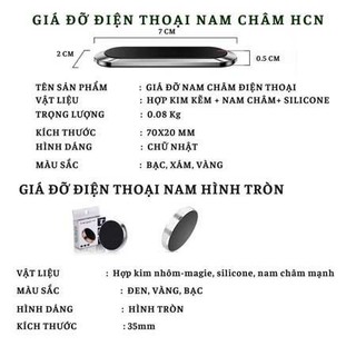 Giá đỡ điện thoại ô tô, giá đỡ điện thoại nam châm từ tính hút cực mạnh xoay 360 độ  Auto247