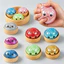 8.5cm Sáng Bóng Lấp Lánh Hạt Chảy Baozi Squishy Đồ Chơi Với Mini Hấp Hộp Mêsia Thị Giác Xúc Giác Kép Giảm Căng Thẳng Bóp Đồ Chơi