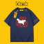 Bkmk Mùa Hè Mèo In Áo Thun Cotton Tay Ngắn Ins Siêu Lửa Rời Quần Áo Thường Ngày Hợp Thời Trang Nam 0519