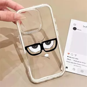 Mặt kính đen viềnPhù hợp với ốp điện thoại iPhone 16/14/15/12 Pro/3 trong một