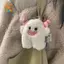 CANAMEK Sang Trọng Đồ Chơi Kawaii Thỏ Dễ Thương Búp Bê Quái Vật Nhỏ Hoạt Hình Trẻ Em Móc Khóa Cặp Đôi Bapa Nhồi Bông Mặt Dây Chuyền Phụ Kiện Quà Tặng CSF