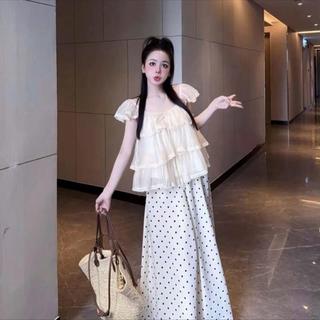 [DEAL HOT HÈ] Áo Voan 3 Tầng Cánh Tiên Phối Ren Thắt Nơ Nhiều Màu Ld_Store Fashion