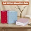 Album Ảnh SMILE, Album Sổ Lưu Niệm 6 Inch 100 Túi Nhiều Lớp, Bìa Vải Chèn Túi Dung Tích Lớn Lưu Trữ Ảnh Bộ Sưu Tập