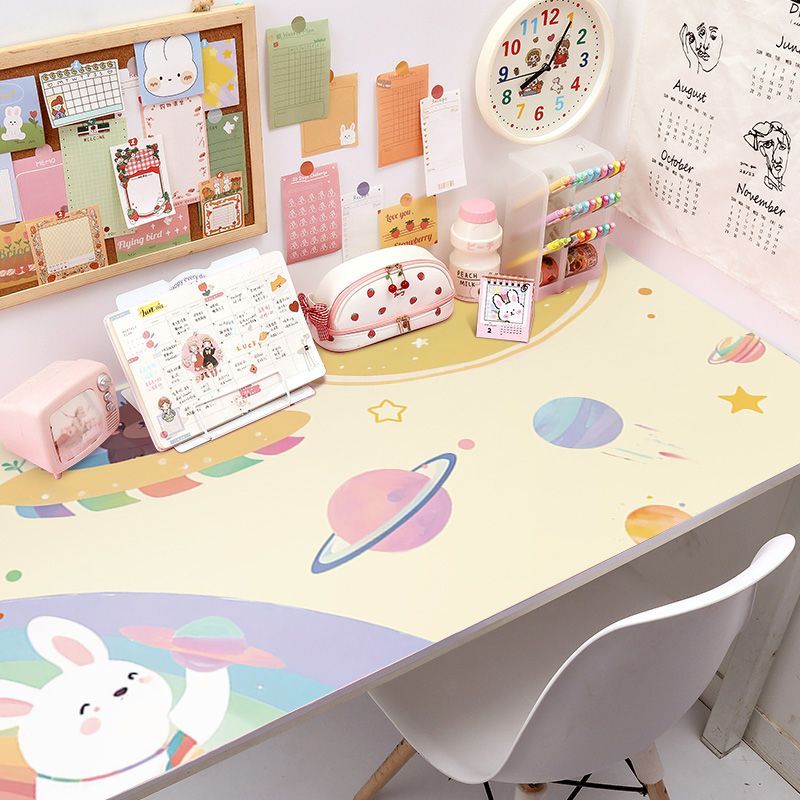💦Hoạt Hình Dễ Thương Miếng Dán Bàn Chống Thấm Nước Chống Dầu Dán Tường Ký Túc Xá Bàn Học Bàn 1UOF