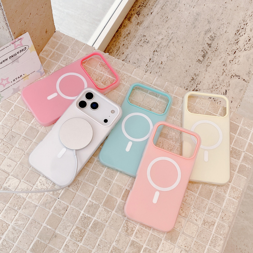 Ốp Điện Thoại Cứng Từ Tính Cho iPhone 17 16 Pro ProMax 17 Air 16 Plus Sạc Không Dây Chống Sốc