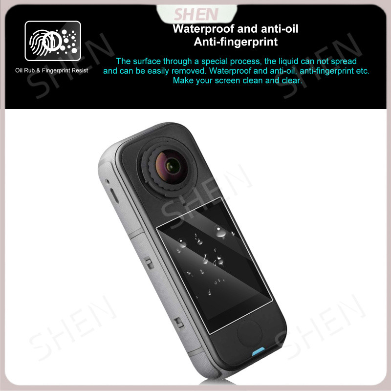 PULUZ Fat Niu Thích Hợp Cho Insta360X4 Máy Ảnh Thể Thao Toàn Cảnh HD Phim Cường Lực 360 Phụ Kiện Phim