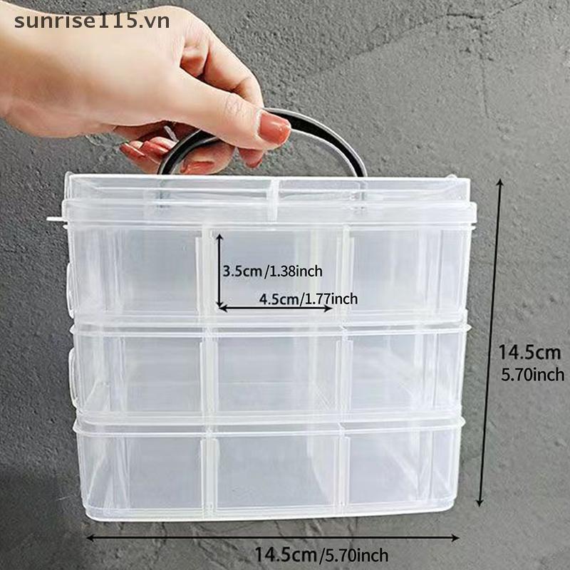 SSVN Hộp Bảo Quản Trang Sức Trong Suốt Dung Tích Lớn Hộp Hoàn Thiện Vòng Cổ Vòng Cổ Bông Tai Bông Tai Hộp Bảo Quản Hộp Trang Sức Hộp Trang Trí.