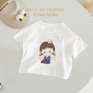 Áo thun Kapi Bala in hình hoạt hình dễ thương và đa năng dành cho bé gái, hoàn hảo để mặc ra ngoài.