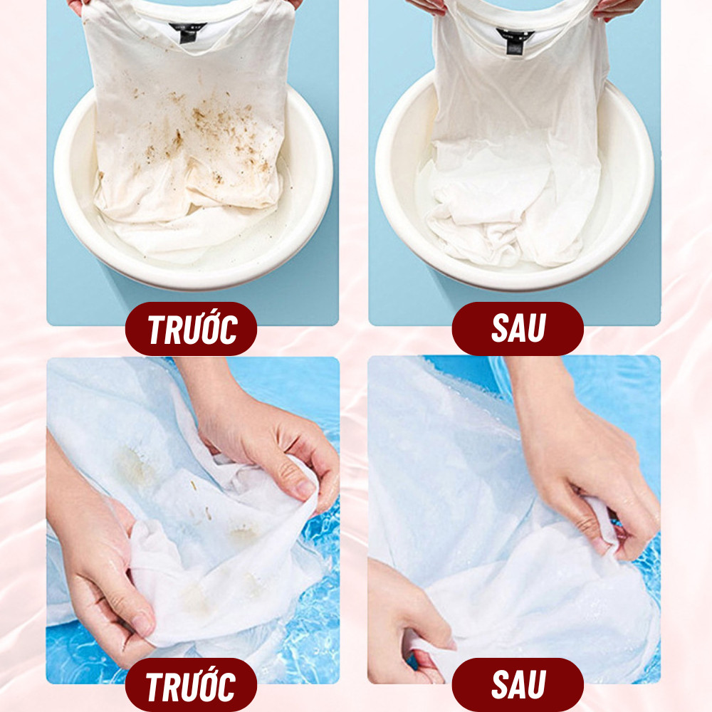 Viên Giặt Thơm Quần Áo 5IN1 Làm Mền, Giặt Sạch Khử Khuẩn tới 99%, Lưu Hương 72 Giờ, Đa Năng Tiện Lợi